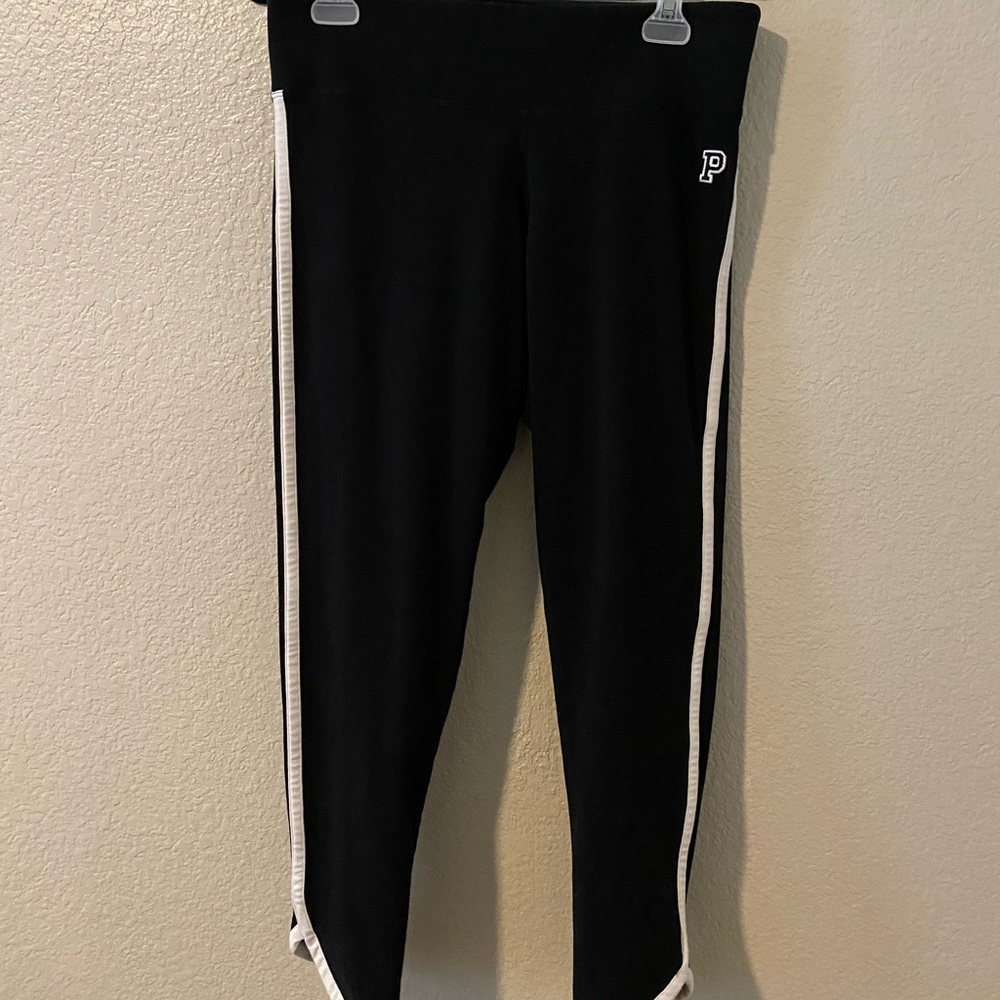 Victoria’s Secret White Stripe Leggings